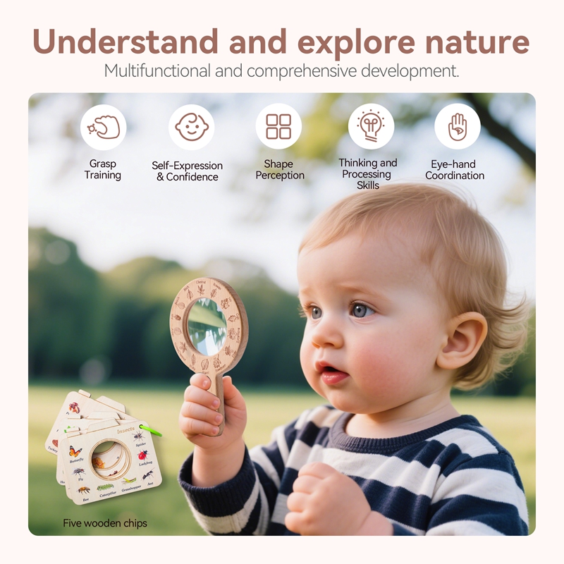 Wooden Montessori Toy Magnifyi - огляд і ціна Outdoor Adventure Learning