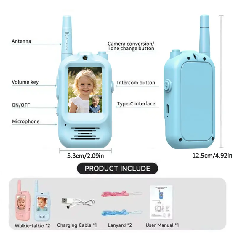 2pcs Kids Video Walkie Talkie  - огляд і ціна Outdoor Adventure Videos