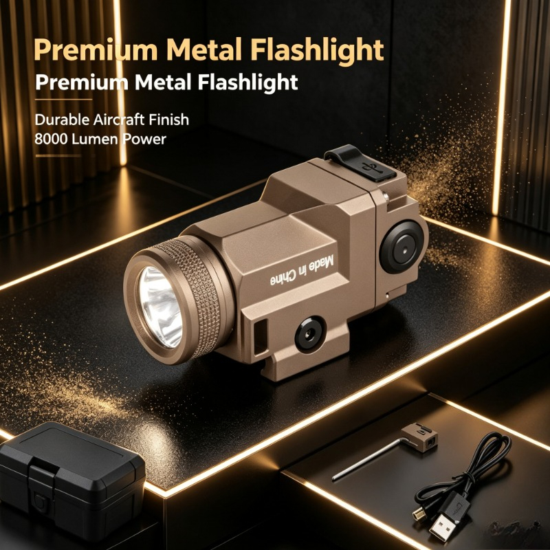 20mm Rail‑Fitted Metal LED Fla - огляд і ціна Outdoor Adventure Hobbies