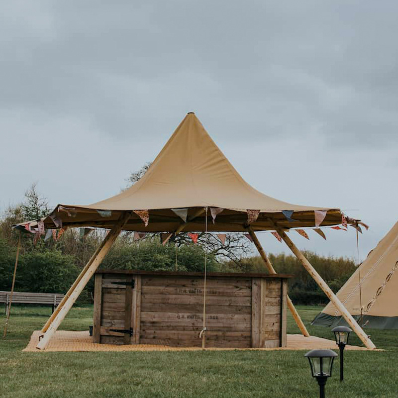 Double Layer Solid Wood Tent,  - огляд і ціна Outdoor Adventure Resorts